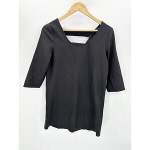 Jack BB Dakota Luca Black 3/4 Sleeve Mini Dress Women's Size X-Small XS NWT